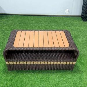 طقم كنب عصري من الخوص الروطان باللون البني للاستخدام الداخلي والخارجي للحديقة والفناء والفندق وغرفة المعيشة والشقة - Product Image 6