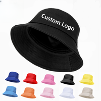Chapeau Bob de Pêcheur Personnalisé de Haute Qualité avec Broderie et Impression, Couleur Unie, pour Adulte
