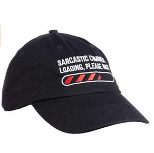Gorra de béisbol con sarcasmo para hombres y mujeres, gorro de béisbol color negro con mensaje de sarcasmo - Product Image 2