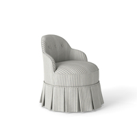 Chaise Moderne Unique Bras Français Chambre à coucher Hall Salon Restaurant Loisirs Chaise en Bois Lin