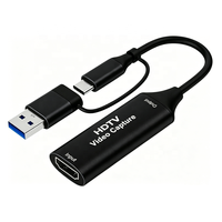 Tarjeta de Captura de Video HDTV 4K 30FPS, Tipo-C USB 3.0, Cámara de Transmisión en Vivo para Juegos, Grabadora de TV para Mac OS, OBS, Xbox, Videoconferencias