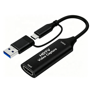 การ์ดจับภาพวิดีโอ4K 30FPS HDTV ประเภท C USB 3.0กล้องถ่ายทอดสดการเล่นเกมเครื่องบันทึกทีวีสำหรับ Mac OS OBS Xbox การประชุมทางวิดีโอ - Product Image 1