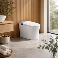 WC intelligent avec bidet intégré, chasse d'eau automatique et siège chauffant, ensemble WC monobloc en céramique pour projets de rénovation