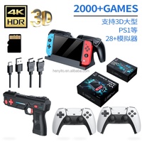 Console de jeu rétro portable, écran IPS de 7 pouces, 3000 jeux intégrés, batterie de 4000 mAh, résolution 1024x600, système d'exploitation Android, prise en charge de la carte TF