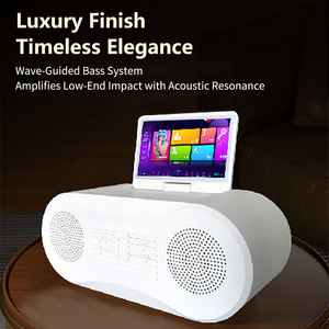 Máquina de Karaoke Profesional con WiFi y Pantalla Táctil Sistema <span class=keywords><strong>Jukebox</strong></span> KTV Altavoz Portátil con 2 Micrófonos Inalámbricos para Fiestas Familiares - Product Image 4