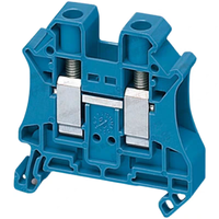 Bloque de terminales de tornillo SUPU TU2.5-2 para carril DIN, conector para cableado de armarios de control 2.5~95mm²