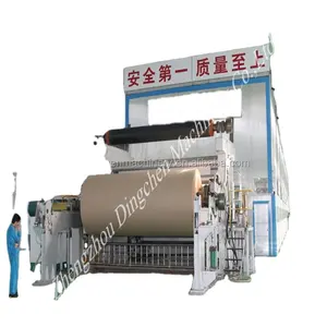 Máquina de fabricación de papel kraft corrugado, caja de cartón de desecho, pulpa, 2100mm