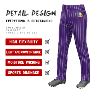 Baseball personnalisé de qualité supérieure, respirant, grande taille, anti-frottement, avec logo et numéro imprimés, rayures fines - Product Image 2