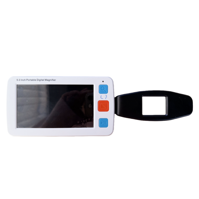 5 Inch Portable Low Vision Electronic Digital Magnifier with HD LCD Screen 17 Color Modes 32X Wild-angle Zoom Camera-Reading Aid