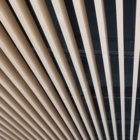 Panneau de plafond en bande d'aluminium suspendu en forme de U du milieu du siècle Design décoratif intérieur Isolation thermique de surface brossée Étanche