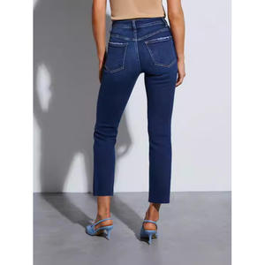 European and American Retro Slim <b>Stretch</b> Jeans for <b>Women</b> Fashionable Cross-Border Foreign Trade <b>Trousers</b> - Product Image 1