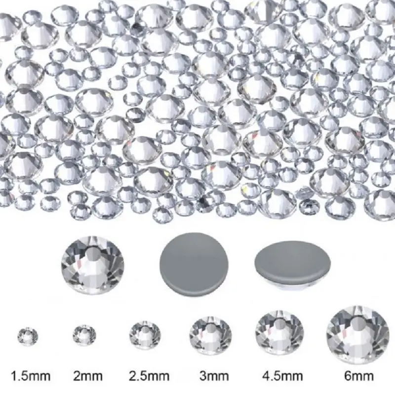6A grado MC de diamantes de imitación de alta calidad dmc piedras sin defectos coreano de cristal rhinestone de dmc para boda appliaques