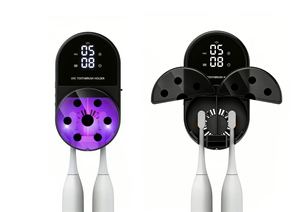 Porte-brosses à dents intelligent sans fil rechargeable mural à induction à double emplacement avec nouvelle couleur personnalisée 2026 - Product Image 4
