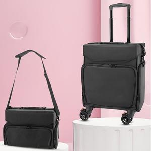 Maleta con Ruedas para <span class=keywords><strong>Maquillaje</strong></span>, Impermeable, <span class=keywords><strong>de</strong></span> Gran Capacidad, <span class=keywords><strong>de</strong></span> Oxford, para Artistas del <span class=keywords><strong>Maquillaje</strong></span>, Almacenamiento <span class=keywords><strong>de</strong></span> Herramientas <span class=keywords><strong>de</strong></span> Belleza, Caja para Tatuajes - Product Image 1