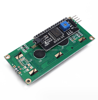 Módulo adaptador de interfaz serie IIC/I2C para pantalla LCD1602+I2C 1602 16x2 1602A azul/verde
