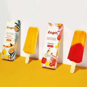Boîtes à emporter carrées pour mini-croissants et burgers, emballage de type carton de glace Eskimo, pelliculage mat pour sushis - Product Image 3
