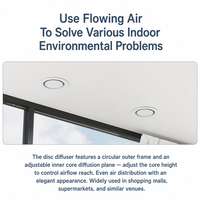 Grille d'aération en alliage d'aluminium pour systèmes CVC avec design décoratif, ventilation fluide et évacuation efficace de l'air