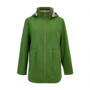 Giacca da donna in cotone leggero HDJ Plus Size Vb56 con cappuccio e maniche lunghe per l'abbigliamento primaverile e autunnale - Product Image 2