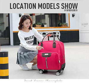 Bolsa <span class=keywords><strong>de</strong></span> viaje con ruedas <span class=keywords><strong>de</strong></span> 8 ruedas, bolsas <span class=keywords><strong>de</strong></span> <span class=keywords><strong>mano</strong></span> Oxford personalizadas, <span class=keywords><strong>equipaje</strong></span> inteligente para mujer - Product Image 6