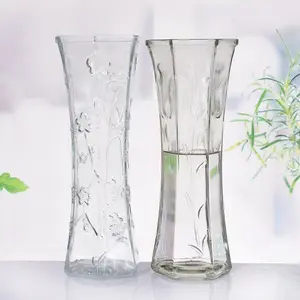 Thiết kế độc đáo hình lục giác rõ ràng trang trí hoa Rose Bunch thu thập Glass Vase Đối với trang trí đám cưới nhà