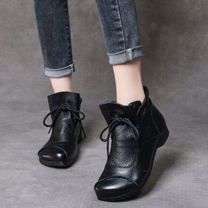 Retro Style Western Square Toe Square Heel Soft PU Ladies' Midi Ankle <b>Boots</b> with Soft Soles Summer - Product Image 5