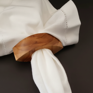 Anillo para Servilletas de Madera de Forma Redonda que Mejora la Experiencia Gastronómica Tradicional con una Belleza Natural y un Atractivo Atemporal - Product Image 1