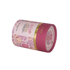 OEM paper tube factory CYMK print with hot foil logo packaging box for shampoo packaging