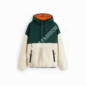 Nueva moda textil invierno alta calidad moda masculina cómoda chaqueta cálida archivo sostenible Sherpa chaqueta para hombres OEM 2024