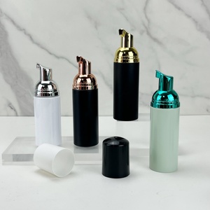 <b>Empty</b> Pet <b>Plastic</b> Facial Cleanser Mousse Pump <b>Bottle</b> 30ml 50ml 60ml 100ml Black Foam Pump <b>Bottle</b> for Facial Cleanser and Shampoo - Product Image 2