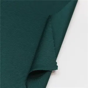 Solid Color custom Fahion tulle Garment coat 1*1 Rib 98 Polyester 2 Spandex Fabric