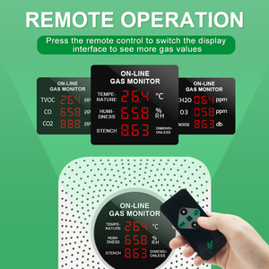 <span class=keywords><strong>Monitor</strong></span> Suhu dan Kelembapan Ruangan & Detektor <span class=keywords><strong>Gas</strong></span> untuk TVOC, O3, OU, HCHO |   Pemantauan Kualitas Udara Dalam Ruangan - Product Image 6