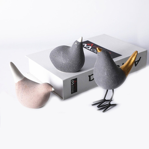 السيراميك الصغيرة تمثال طيور الديكورات المنزلية السيراميك مصغرة الحرفية الطيور - Product Image 5