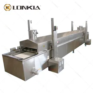 Industrial American Donut Frying Machine Food Production Line Meat Shrimp French Fries Frying Line