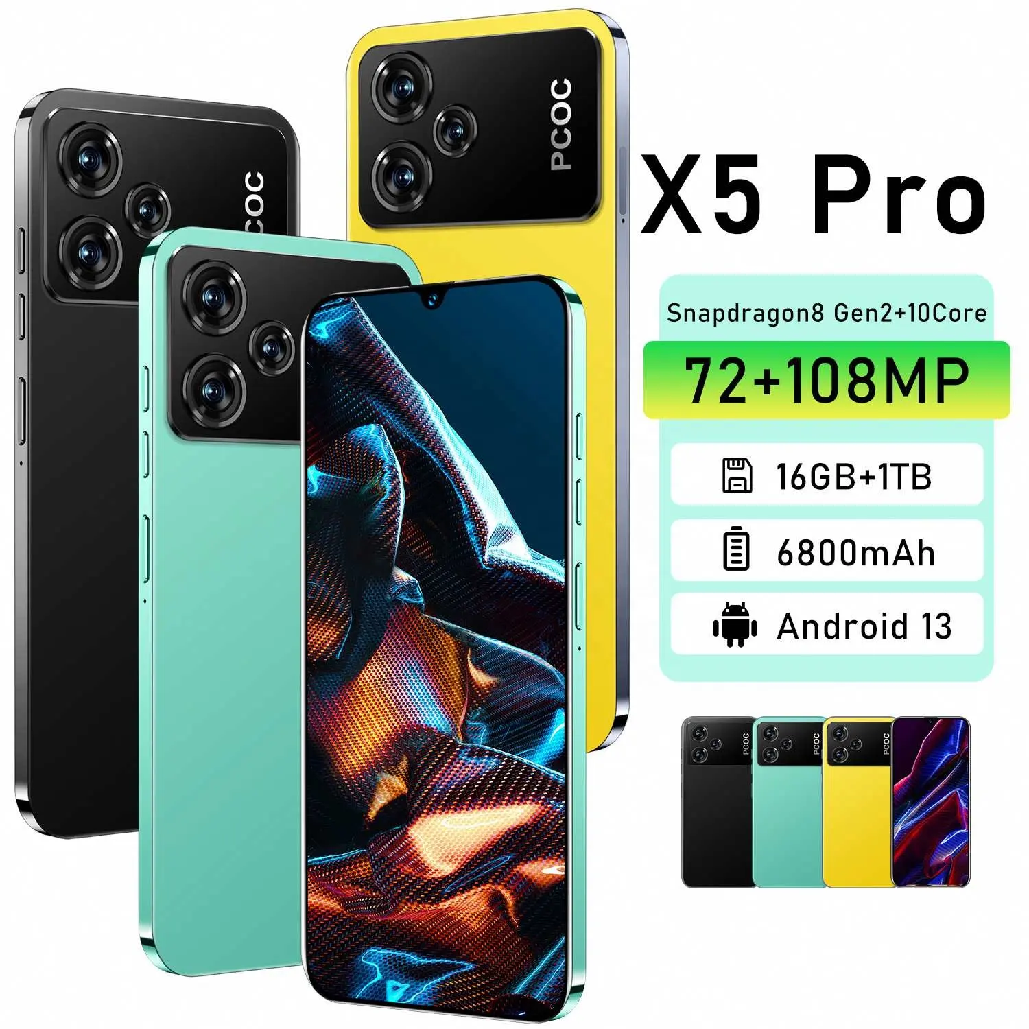 X5 PRO 스마트 휴대폰