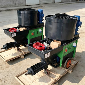 Machine à projeter du mortier, machine à injecter du mortier de <span class=keywords><strong>béton</strong></span> avec un moteur puissant et un long tuyau pour les façades de bâtiments - Product Image 5