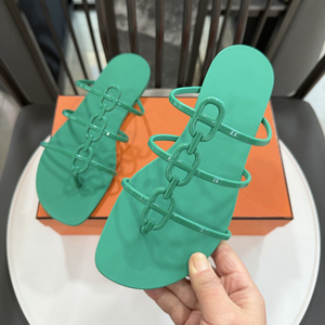 Nuovo Modello 2026: Sandali Bassi di Lusso con Punta Quadrata, Ciabatte da <span class=keywords><strong>Donna</strong></span> alla Moda per Esterni, Primavera, Spiaggia, Infradito Jelly, <span class=keywords><strong>Scarpe</strong></span> da <span class=keywords><strong>Donna</strong></span> - Product Image 5