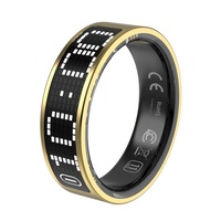 Nouvelle bague intelligente à écran tactile avec suivi de la fréquence cardiaque, suivi du sommeil, compatible Android/iOS, design Tremolo, bague E-Book