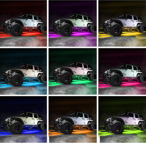 6 Dải Đèn LED Màu Đuổi Theo 150Cm + 90Cm Bộ Đèn Dưới Thân Dưới Ống Ô Tô - Product Image 6