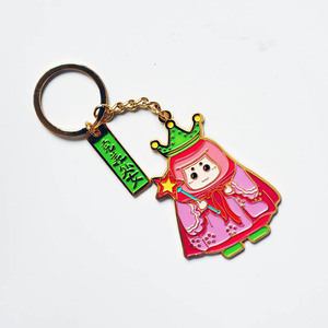 Nhà cung cấp Trung Quốc bán buôn tùy chỉnh kim loại Keyring Kẽm hợp kim men kim loại Keychain với hình dạng khác nhau - Product Image 5