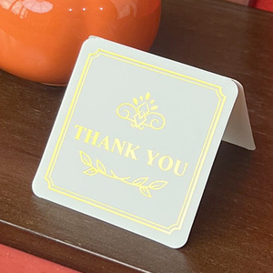 Cartes de remerciement de luxe pour l'entretien des bijoux, imprimées sur papier, pour petites entreprises – Fournisseur direct usine - Product Image 5