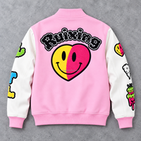 Fabricant de vestes universitaires personnalisées, patch brodé graphique, veste de baseball Letterman, streetwear, veste pour homme