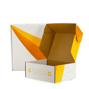 กล่องกระดาษลูกฟูกแบบกำหนดเองพร้อมบริการบรร<span class=keywords><strong>จ</strong></span>ุภัณฑ์และการพิมพ์ CMYK สำหรับภาชนะเก็บของรีไซเคิลและสำหรับการขนย้าย - Product Image 1