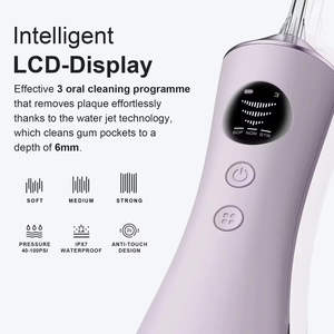 Dispositivo de Limpieza Dental Eléctrico con Tanque de Agua Grande de 300ml-400ml, Impermeable IPX7, Portátil, con Batería para Uso Doméstico - Product Image 3