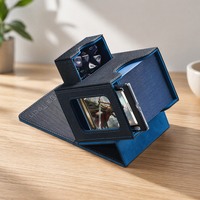 Boîte de rangement pour cartes de jeu en forme de trompette, personnalisable, fabriquée à Shenzhen, avec couvercle magnétique, pour cartes de jeu