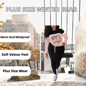 Ensembles de survêtements pour femmes grande taille, vêtements de sport respirants, coupe-vent, en velours, pour l'entraînement, la remise en forme, la salle de sport, le jogging, la course à pied - Product Image 2