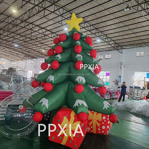 ต้นคริสต์มาสเป่าลมขนาด<span class=keywords><strong>ใหญ่</strong></span>สำหรับตกแต่งโรงแรมห้างสรรพสินค้ากลางแจ้งหรูหรา พร้อมไฟ LED สำหรับงานอีเว้นท์ - Product Image 1
