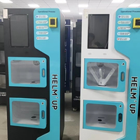 Machine de nettoyage, désinfection et désodorisation à double porte avec écran 21 pouces pour casques – Distributeur automatique