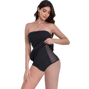 Vestido largo moldeador <span class=keywords><strong>de</strong></span> cuerpo con faja <span class=keywords><strong>de</strong></span> tubo sin tirantes, sin sujetadores ni ropa interior, monos <span class=keywords><strong>de</strong></span> compresión <span class=keywords><strong>para</strong></span> <span class=keywords><strong>mujer</strong></span>, vestido moldeador <span class=keywords><strong>de</strong></span> corte alto - Product Image 3