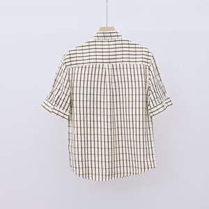 <span class=keywords><strong>Chemise</strong></span> à <span class=keywords><strong>poches</strong></span> à carreaux pour hommes <span class=keywords><strong>Chemise</strong></span> décontractée en coton à manches moyennes <span class=keywords><strong>Chemise</strong></span> d'été à manches courtes pour hommes - Product Image 3