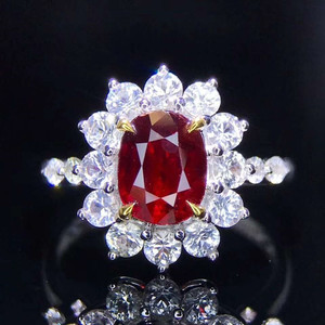 SGARIT-anillo de compromiso de oro de 18K, joyería personalizada, para boda, 1,52 CT, Paloma, sangre, rojo, sin calefacción, Gema de rubí Natural, joyería de piedra - Product Image 3